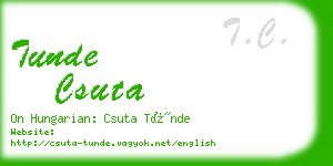 tunde csuta business card